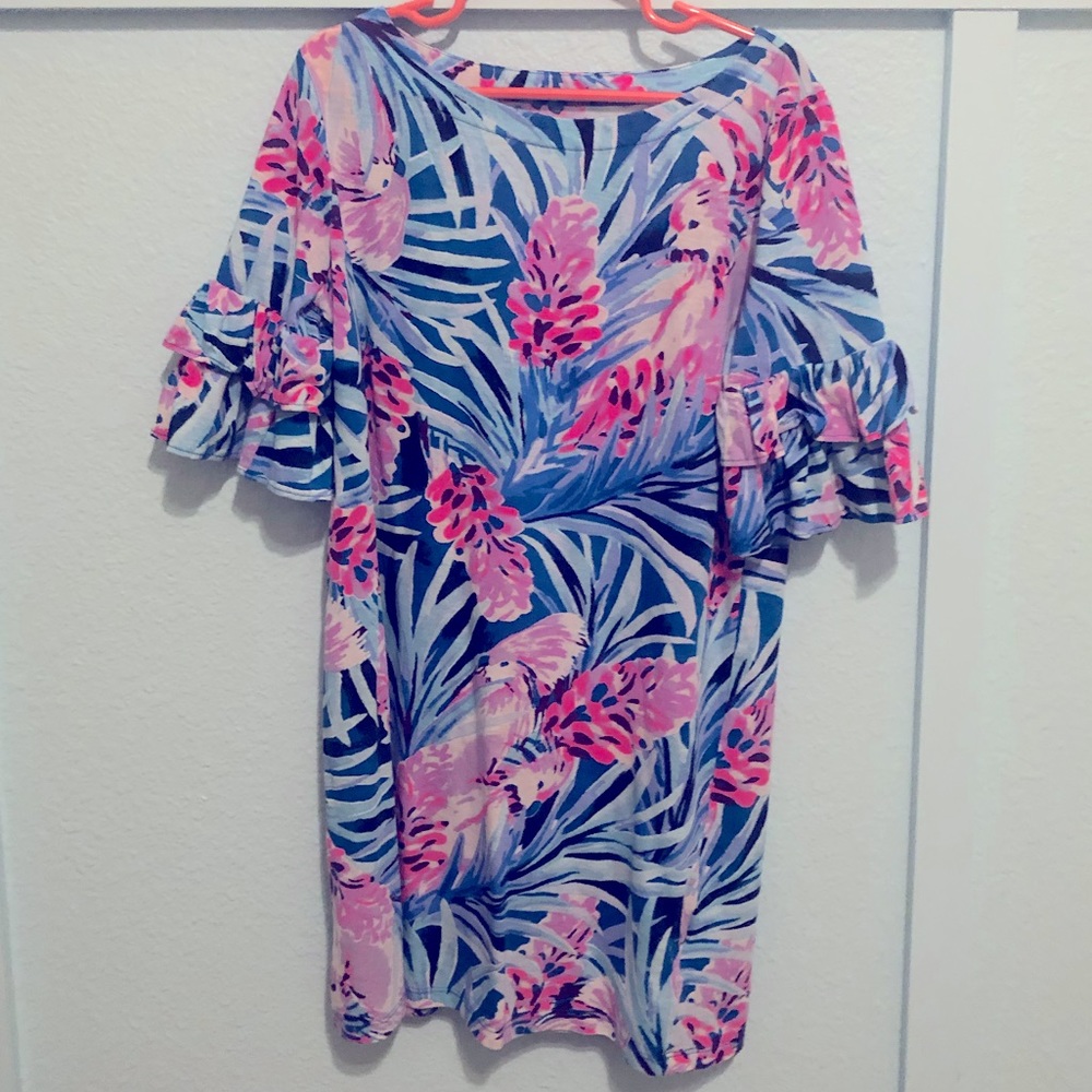 Lilly Pulitzer ruffle sleeve dress